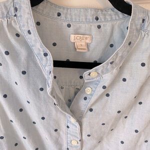 J. Crew Jean Polka Dot Top